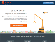 Tablet Screenshot of dealaway.com